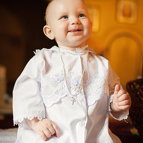 Малышка на крещении
